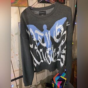 PacSun City Of Angels Grey Distressed Sweater
Men’s Size M- Used Great condition